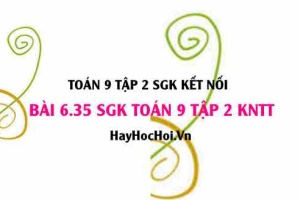 Bài 6.35 SGK Toán 9 tập 2 Kết nối tri thức